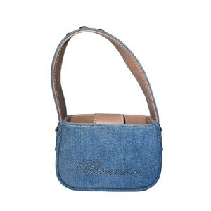 Blumarine denim leather mini bag